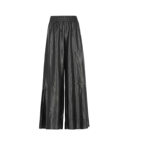 Norma Kamali Elastic-Waist Wide-Leg Pants