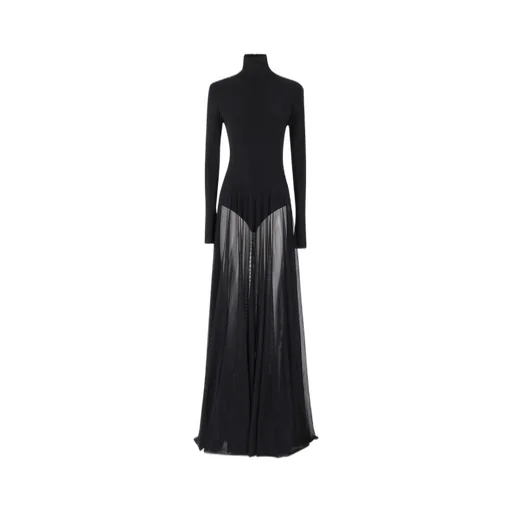 Norma Kamali Long Sleeve Turtleneck Dress