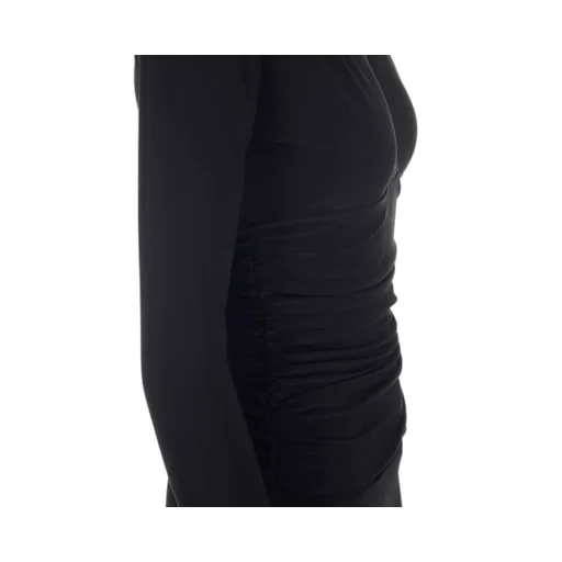 Norma Kamali V-Neck Gathered Jumpsuit