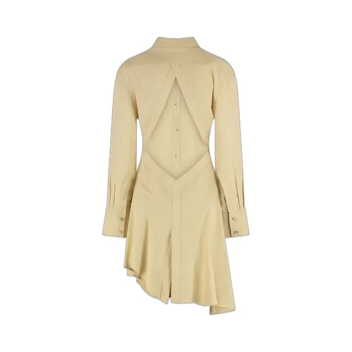 Mugler Cut-Out Shirt Dress