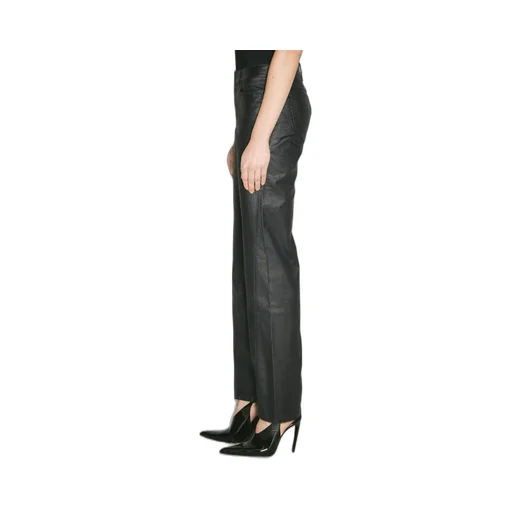 Mugler Waxed Straight-Leg Jeans