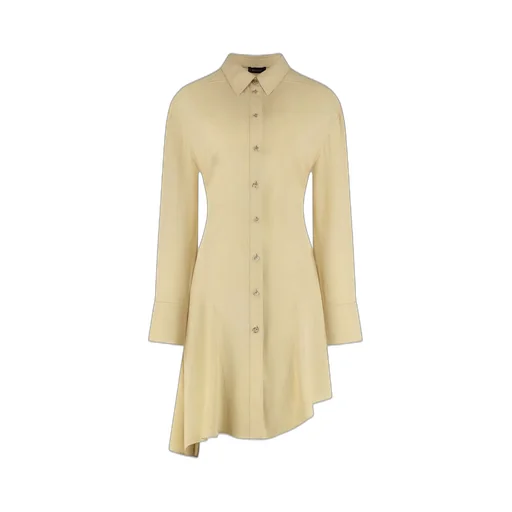 Mugler Cut-Out Shirt Dress