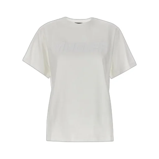 Mugler Logo Detailed Crewneck T-Shirt
