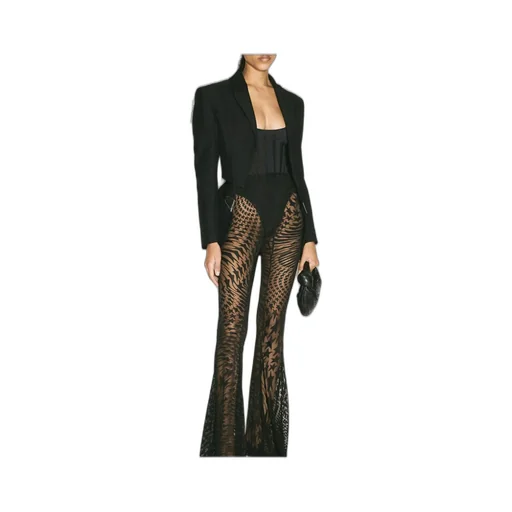 Mugler Buckled Tailored Blazer