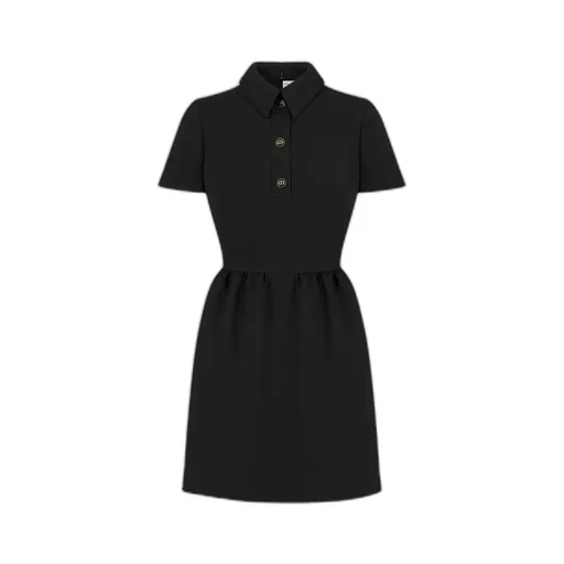 Fitted Dress With Cd Buttons