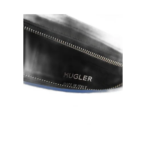 Mugler Medium Denim Spiral Curve 01 Denim Shoulder Bag