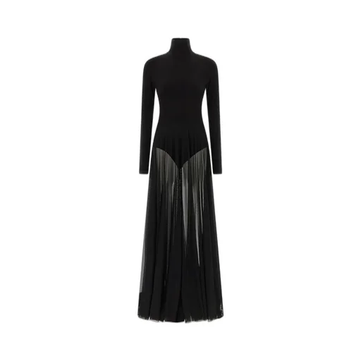Norma Kamali Mesh Maxi Dress