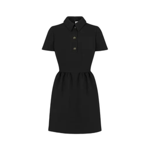 Fitted Dress With Cd Buttons