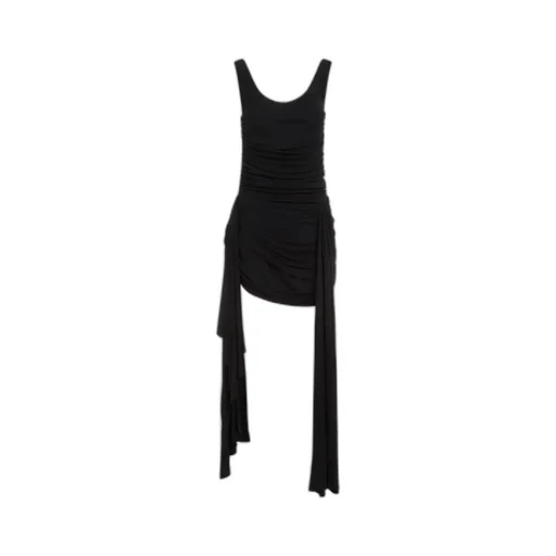 Mugler Ruched Draped Dress