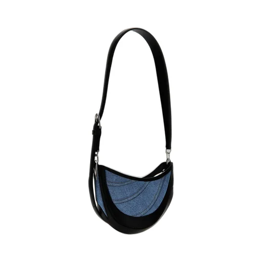 Mugler Small Spiral Curve 01 Logo Lettering Shoulder Bag
