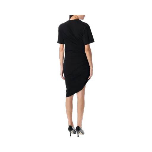 Mugler Draped Pierced Day Midi Dress