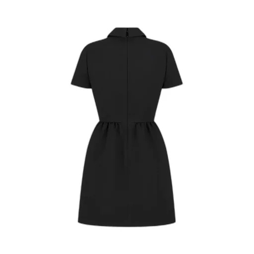 Fitted Dress With Cd Buttons