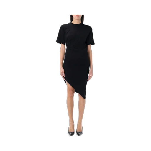 Mugler Draped Pierced Day Midi Dress