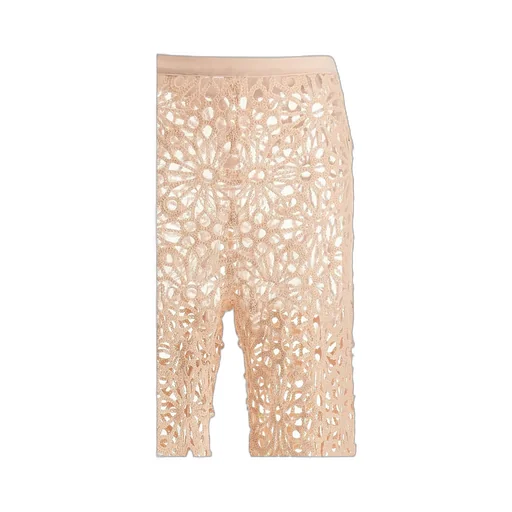 Norma Kamali Crochet Bootcut Pants
