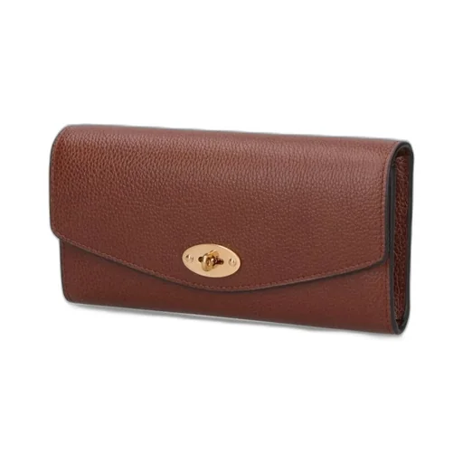 Mulberry Twist-Lock Foldover-Top Wallet