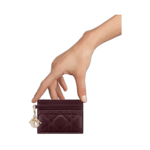Lady Dior Freesia Card Holder