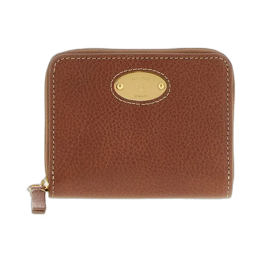 Mulberry Logo Plaque Zip-Around Wallet