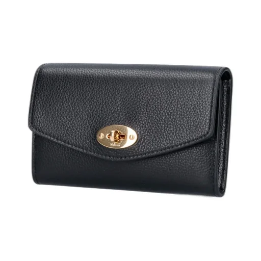 Mulberry Darley Logo Engraved Medium Wallet