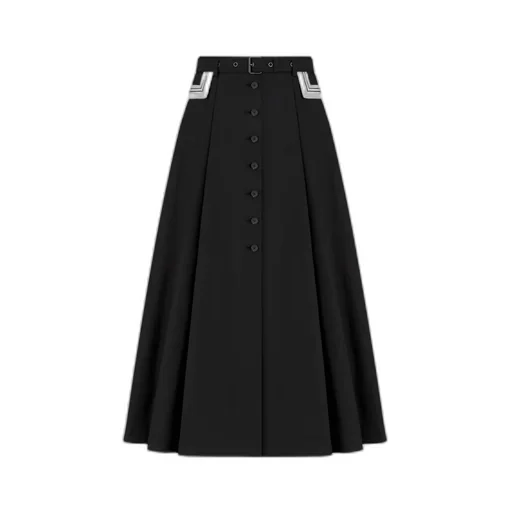 Mid-Length Flared Skirt