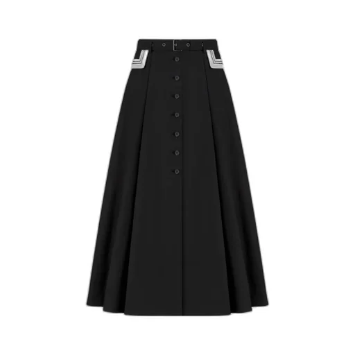 Mid-Length Flared Skirt