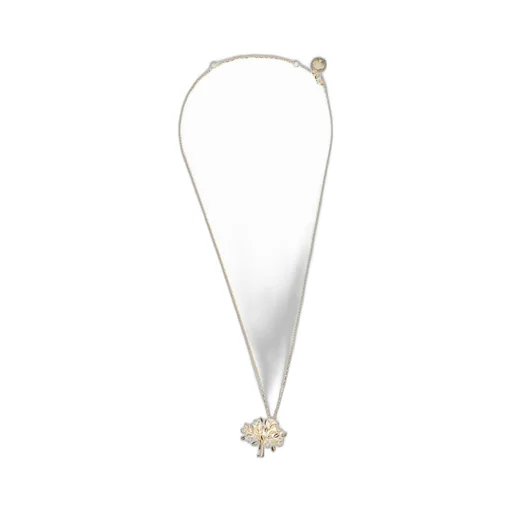 Mulberry Logo Pendant Embellished Necklace