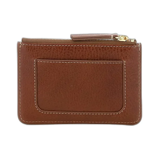 Mulberry Logo Engraved Zipped Coin Pouch