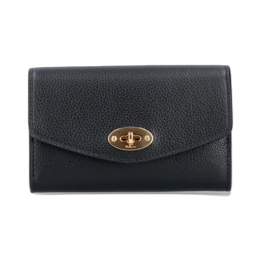 Mulberry Darley Logo Engraved Medium Wallet