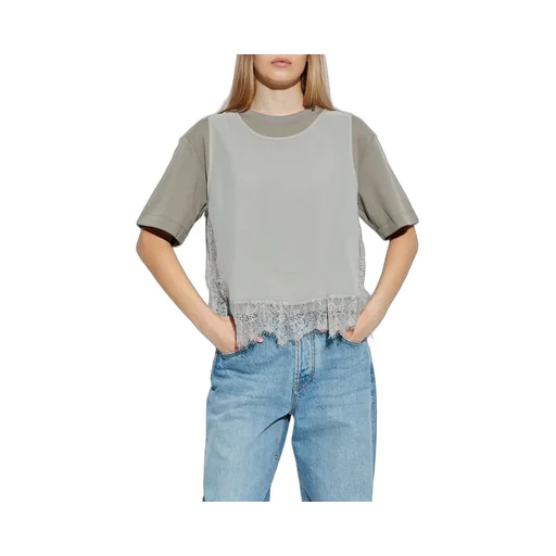 Munthe Rach Lace-Hem Top