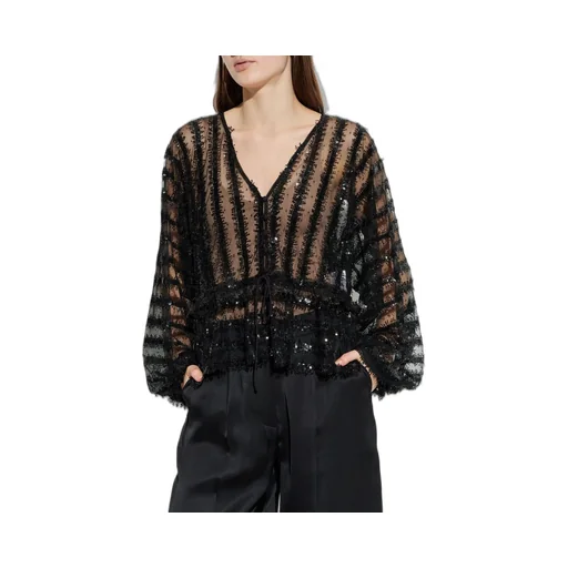 Munthe Remona Sheer Sequin Top