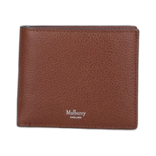Mulberry Logo Detailed Bi-Fold Wallet