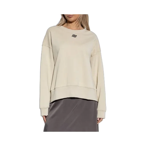 Munthe Logo Embroidered Crewneck Sweatshirt