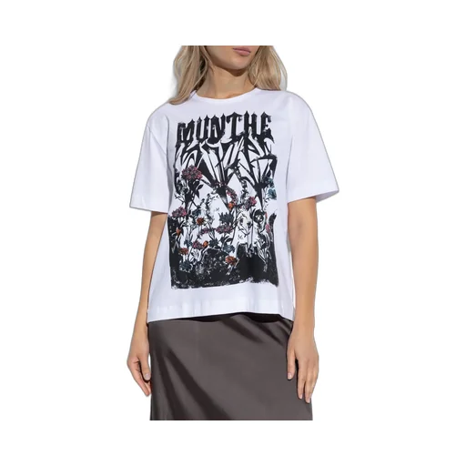 Munthe Logo Printed Crewneck T-Shirt