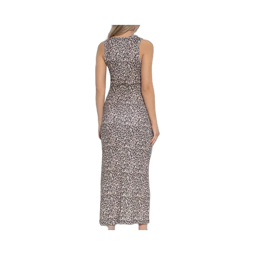 Munthe Panna Leopard Printed Sleeveless Dress
