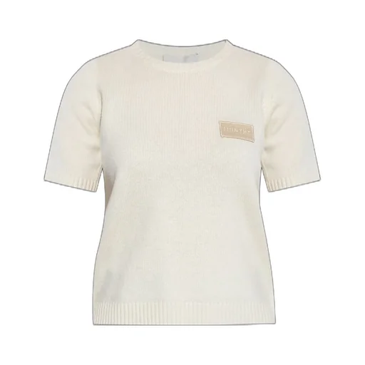 Munthe Pantas Logo Patch Knitted Top