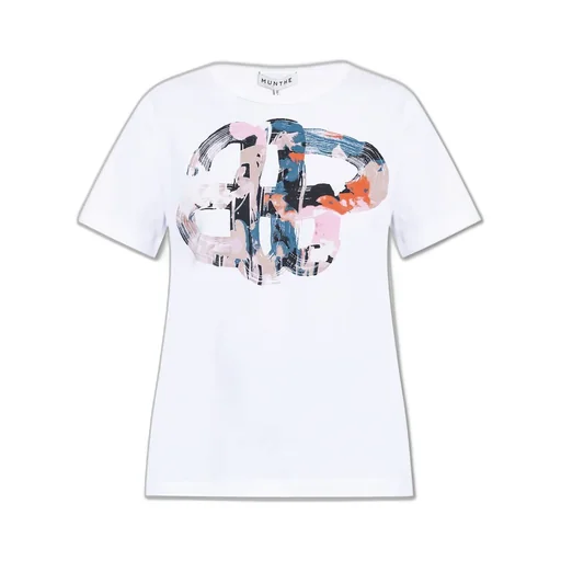 Munthe Logo Printed Crewneck T-Shirt
