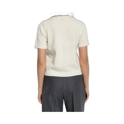 Munthe Pantas Logo Patch Knitted Top
