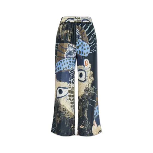 Munthe Arum Printed Silk Trousers