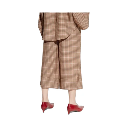 Munthe Lynhaven Checked Wide-Leg Pants