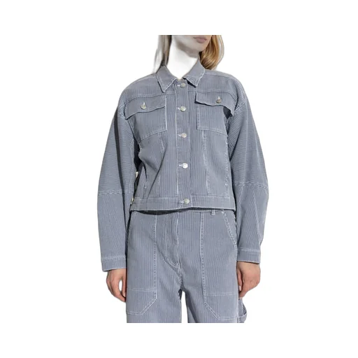 Munthe Striped Button-Up Jacket