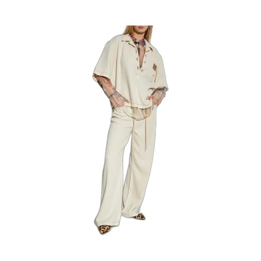 Munthe Short Sleeve Button-Up Top