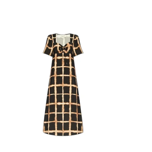 Munthe Geometric Pattern Maxi Dress