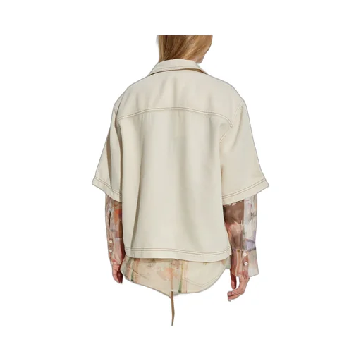 Munthe Short Sleeve Button-Up Top