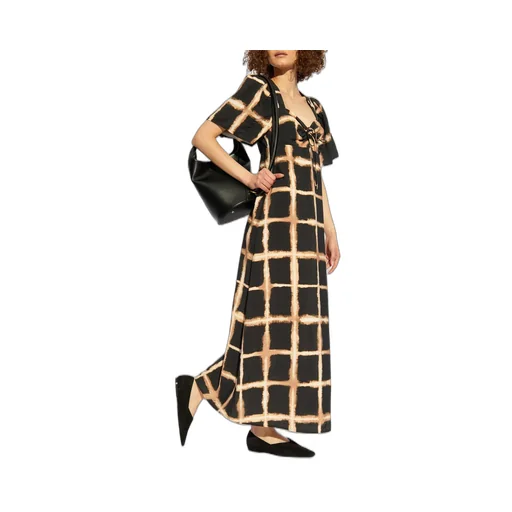 Munthe Geometric Pattern Maxi Dress