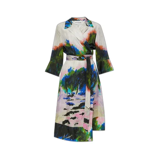 Munthe Artistic Wrap Midi Dress