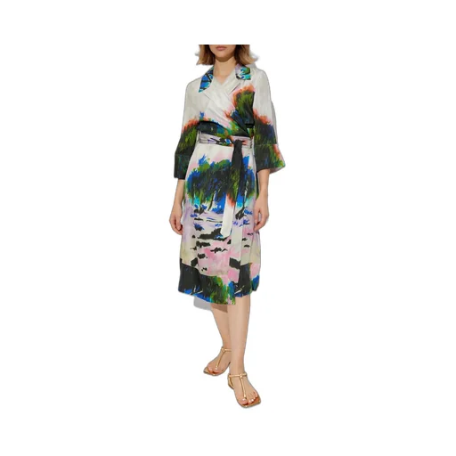 Munthe Artistic Wrap Midi Dress