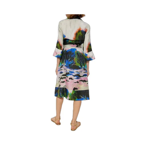 Munthe Artistic Wrap Midi Dress