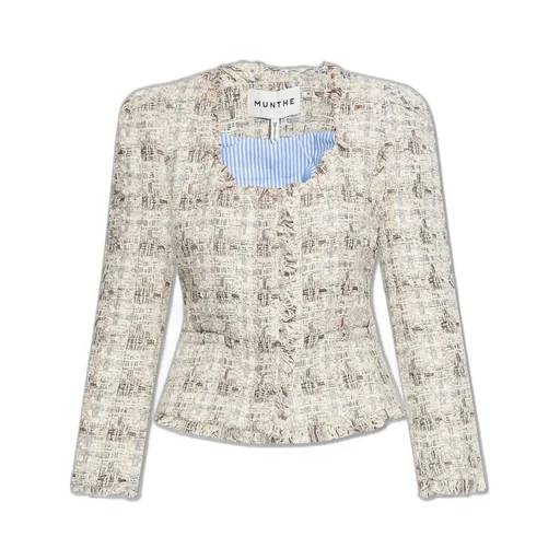 Munthe Textured Frayed Edge Jacket