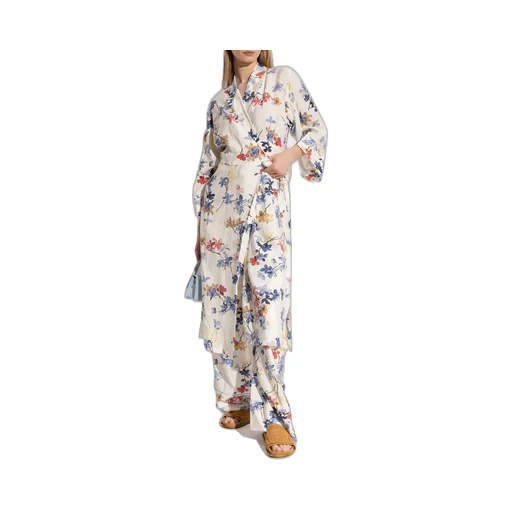 Munthe Floral Wrap Midi Dress