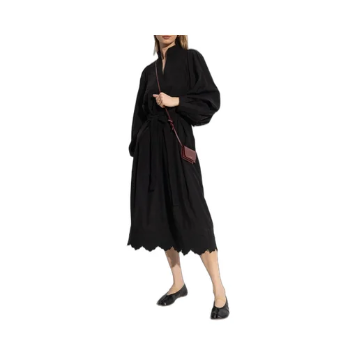 Munthe Elegant Belted Midi Dress