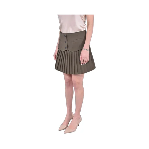 Mvp Wardrobe Pleated Mini Skirt